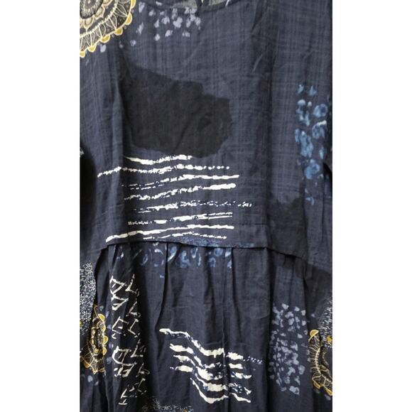 Suzanne Betro NWT Artsy Boho Midi Dress Size 2X Plus Multicolor Abstract Pockets - Picture 3 of 7